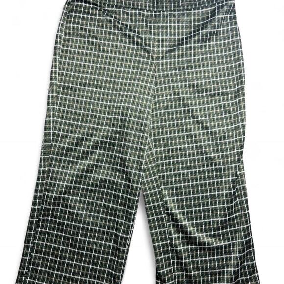 Isaac mizrahi green and black plaid cropped trouser - Picture 1 of 6